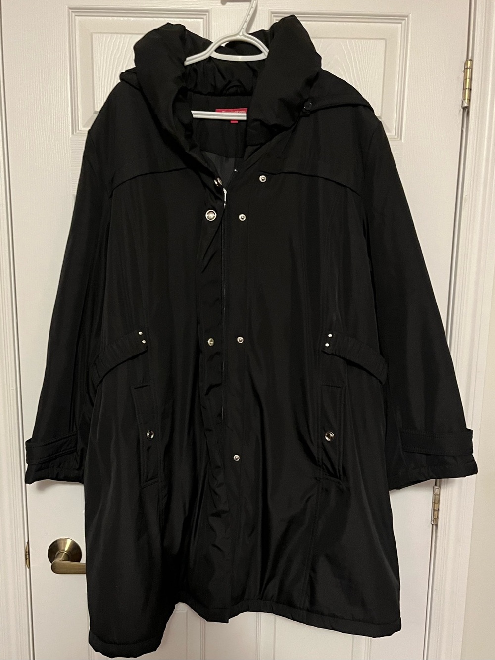 Penningtons Black Hooded Parka Size 2X Like New